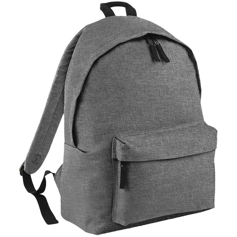 image 1 of Bagbase Original Plain Backpack - Grey Marl - One Size