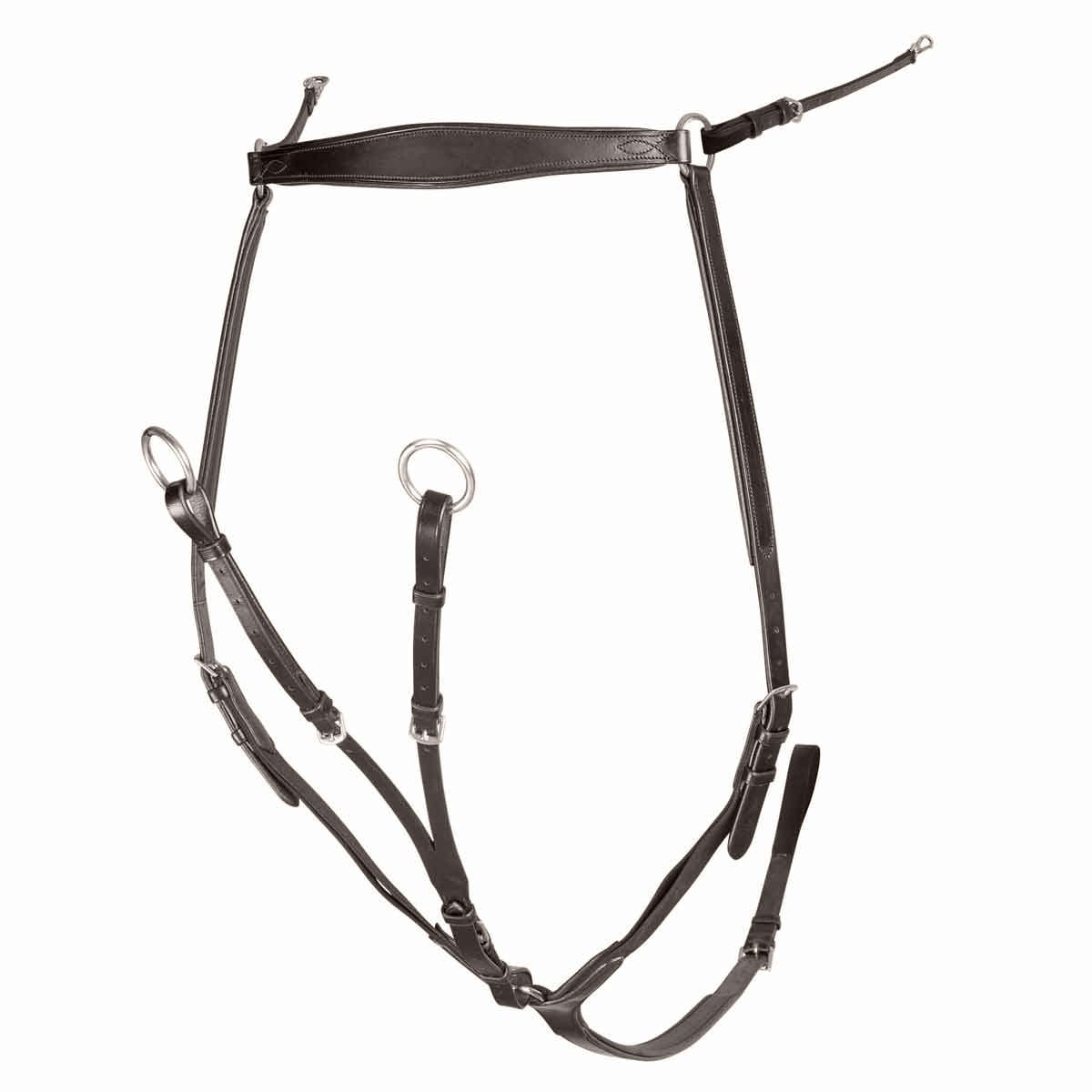 Velociti Rapida Leather Ergonomic Horse Breastplate - Havana - Cob