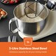 image 5 of GEEPAS 1000W Tilt-Head Stand Food Mixer ,5L Mixer With Dough Hook, Whisk, Beater | Cream