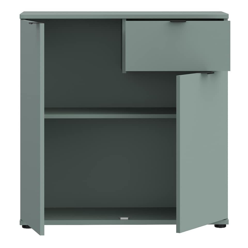 image 1 of Ganymede 2 Door Cupboard with Drawer in Sage Green