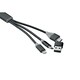 image 3 of MidOcean 4 in 1 Keyring Charging Cable - Black - One Size