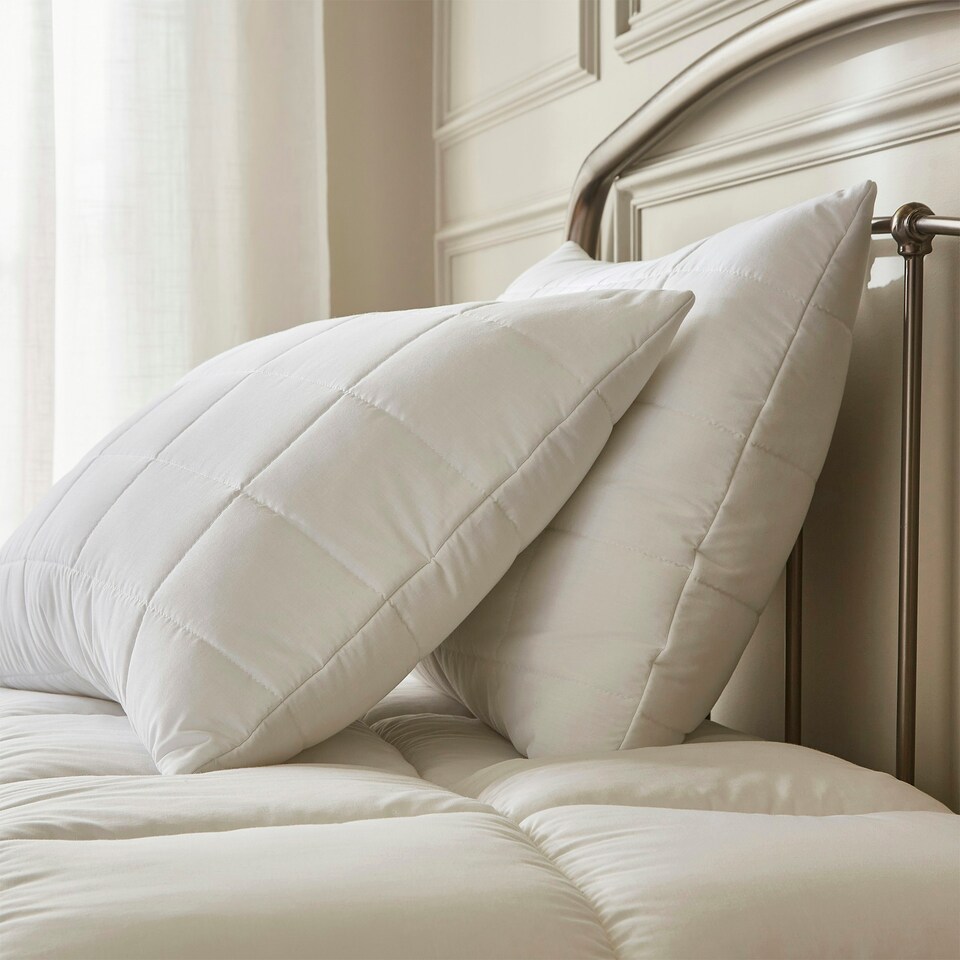 image 1 of Hotel Pure Luxury Premium Suite Waterproof Mattress Topper & Pillow Protector Set White | White | King