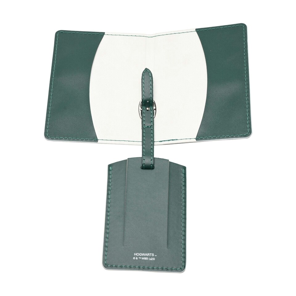 image 1 of Warner Bros Harry Potter Alumni Passport Holder & Luggage Tag - Slytherin