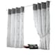 image 2 of Tahiti Eyelet Curtains - Silver 142cm x 182cm