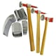 image 1 of Auto body Repair Kit Panel Beating Hickory Hammers Dollies Shrinking 7pc AN021