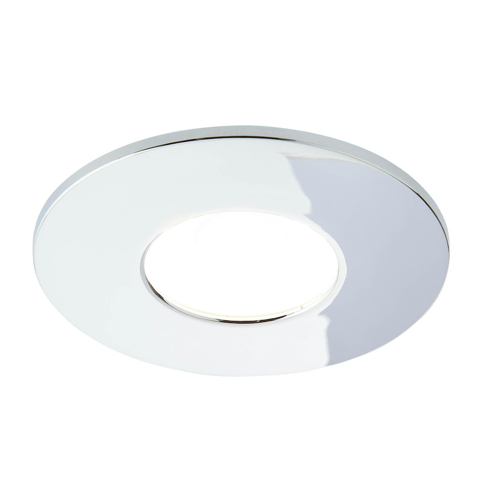 image 1 of BHS Nate LED Fixed Fire Rated IP65 Recessed Spotlight | Silver | Chrome | 1