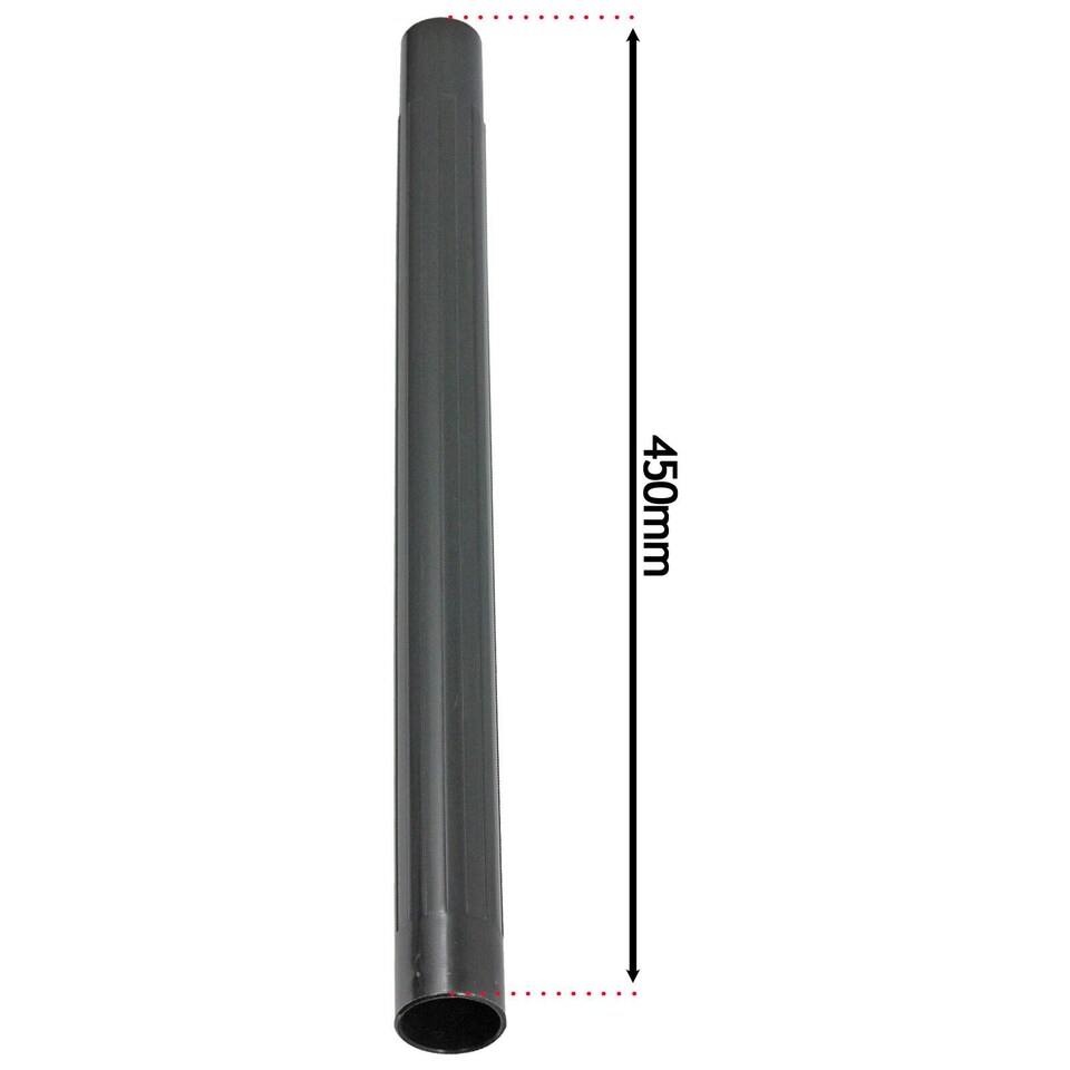 image 1 of SPARES2GO Extension Rod Tube Pipes compatible with Karcher Vacuum Cleaner (35mm, Pack of 2) Black