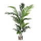 image 1 of 180cm Artificial Palm Tree Extra Large Silver Metal Planter