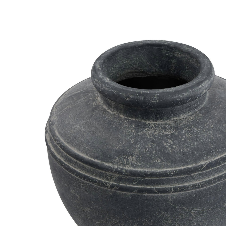 image 1 of Hill Interiors Amalfi Water Pot - Grey - 30cm x 31cm x 31cm