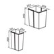 image 4 of FittingsCo, Heron Under Counter Waste Bin 30 L (1x20L + 1x10L) Base Mounted for 300mm Cabinet