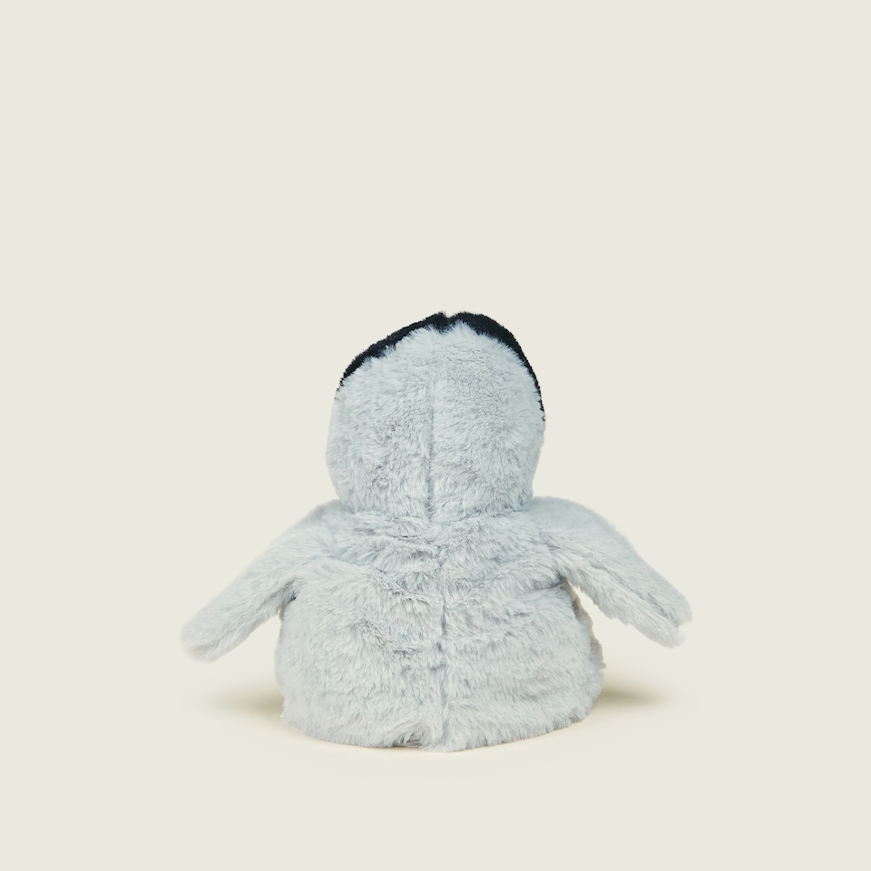 image 1 of Warmies Baby Penguin Plushie Junior Size, Weighted Teddy Slightly Scented with Dried French Lavender, Hot or Cold Cuddly Toy for Anxiety and Relaxation
