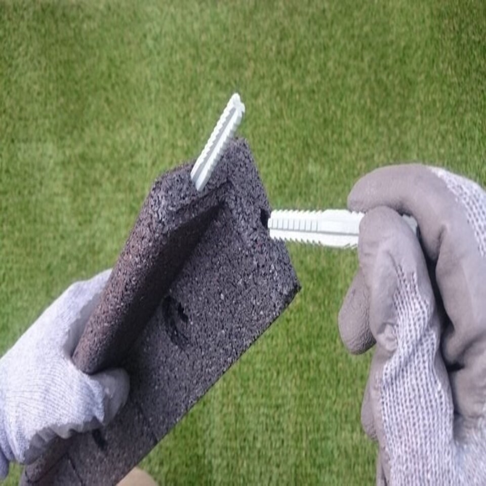 image 1 of Pack of 6 x 1m Flexi Border Garden Edging in Black Black
