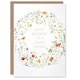 image 1 of Simple Delicate Elegant Floral Circle Nanny Birthday Card