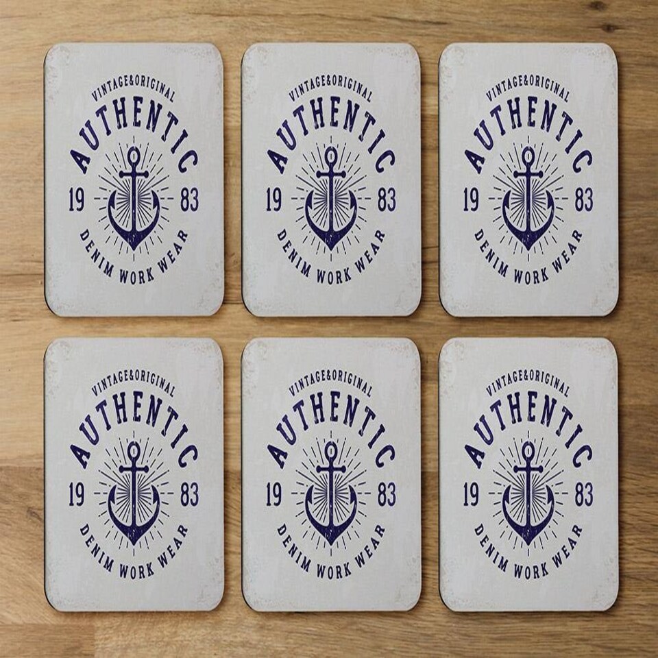 image 1 of Vintage Anchor Logo (Coaster)