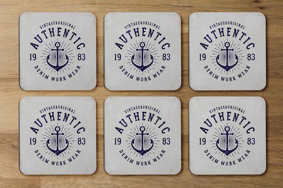 image 1 of Vintage Anchor Logo (Coaster)
