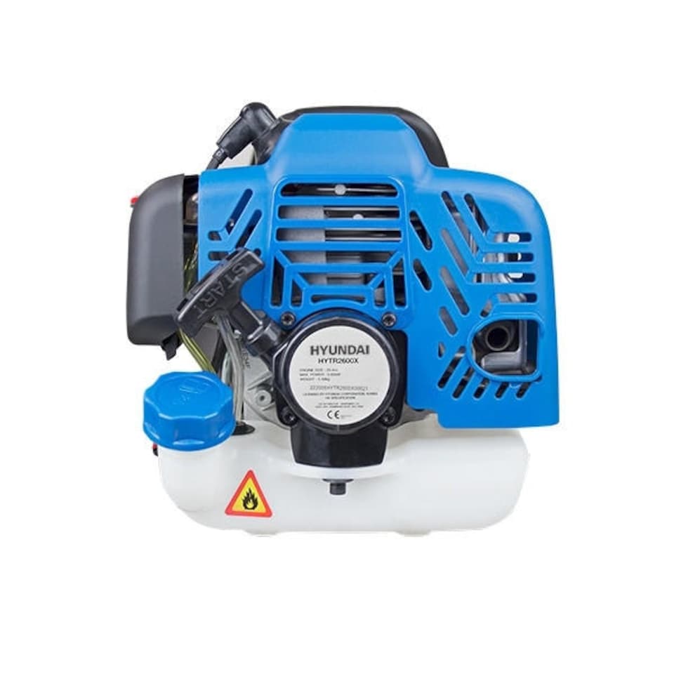 image 1 of Hyundai 26cc Split Shaft Petrol Grass Trimmer 38cm Cutting Width HYTR2600X