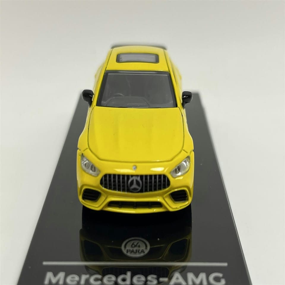 image 1 of 2018 Mercedes AMG GT 63S Yellow RHD 1:64 Scale Paragon 65285