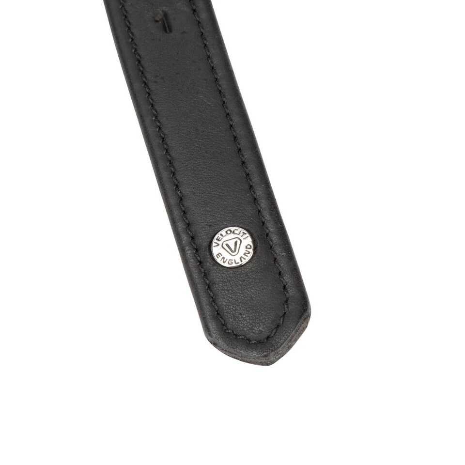 image 1 of Velociti Lusso Logo Horse Stirrup Leathers | Black | Black | 48cm | 1