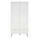 image 2 of Cumbria Wardrobe with 2 Doors + 2 Drawers White