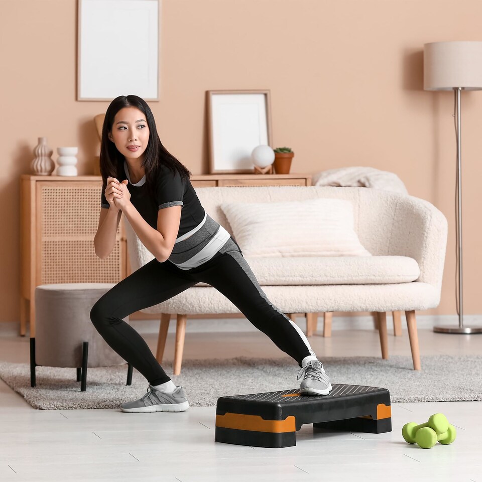 image 1 of Kayman Aerobic Exercise Step with Two Adjustable Height Levels