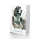 image 2 of Happy Birthday Dog Lying in Field Modern Watercolor Birthday Card