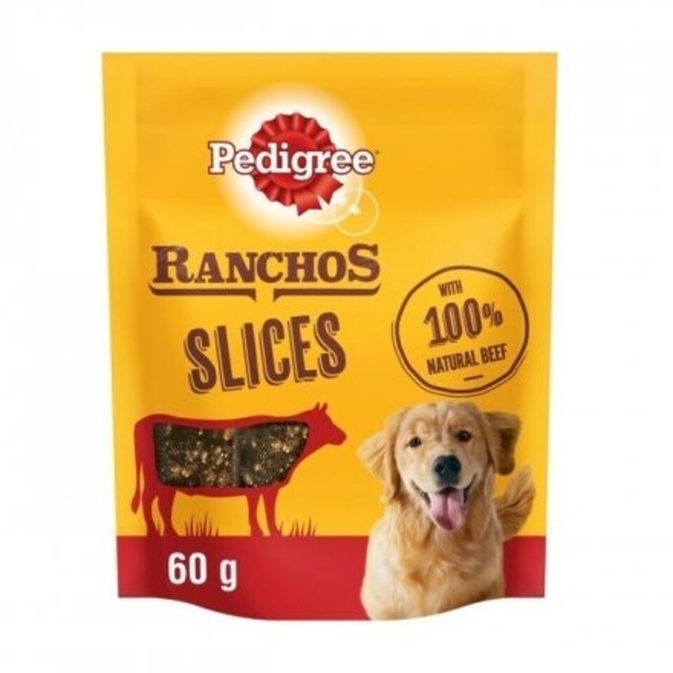 Pedigree Ranchos Slices Beef 60g (Pack of 8)