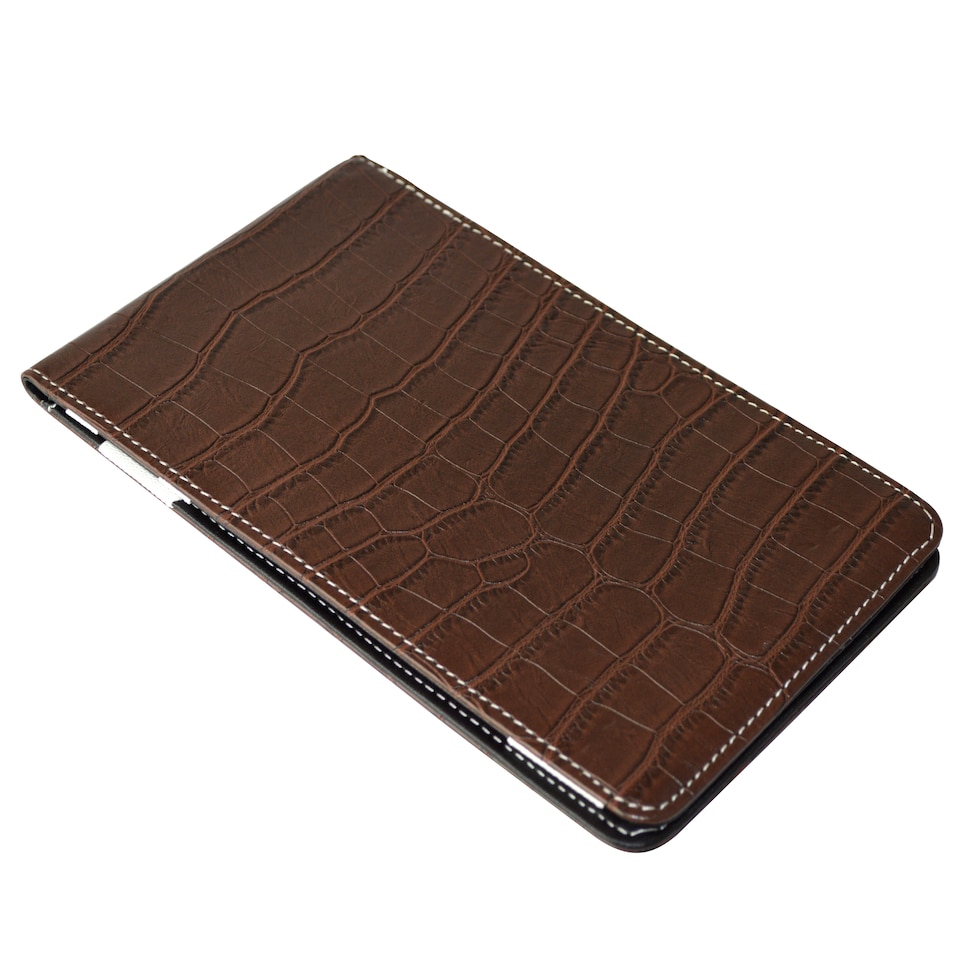 image 1 of Premium Croc Golf Scorecard Holder - Brown / Black