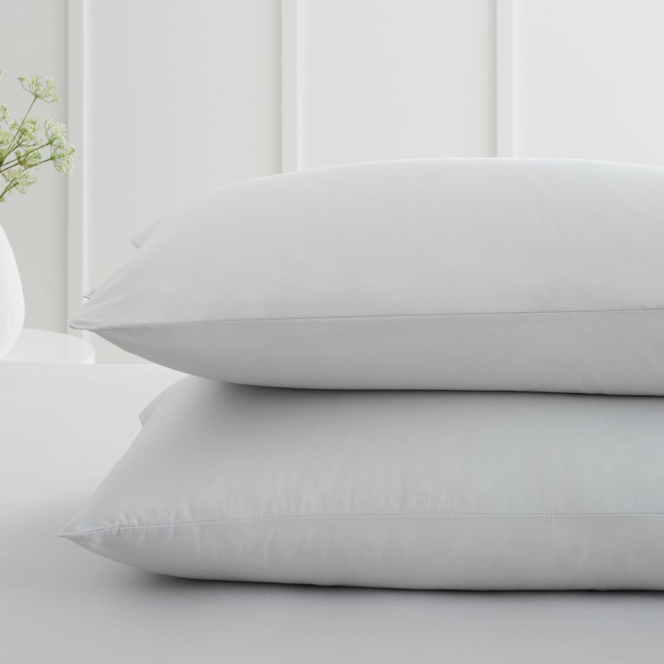 image 1 of Bianca 200 Thread Count Cotton Percale Standard Pillowcase Pair | Grey | Standard