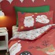 image 2 of Bedlam Ho Ho Ho Duvet Cover Set Red