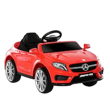 HOMCOM 6V Licensed Mercedes Benz Kids Ride On Car W/ Remote Light Music Red