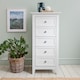 image 3 of Karlstad Chest of Drawers 5 Drawer Tall in Classic White