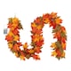 image 1 of Living and Home Maple Leaf Garland with Lights - 2m Halloween Decor