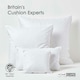 image 6 of Homescapes Luxury Duck Feather Cushion Pad Insert Inner 60 x 60 cm (24 x 24") White