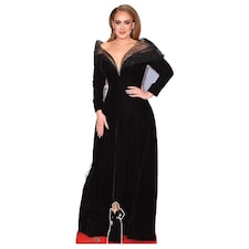 Adele Black Dress Lifesize Cardboard Cutout 175cm