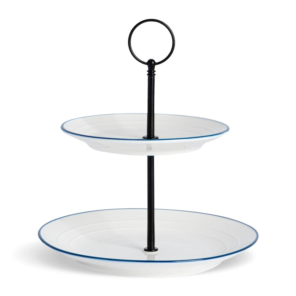image 1 of Nicola Spring White Farmhouse Cake Stand - 21cm White
