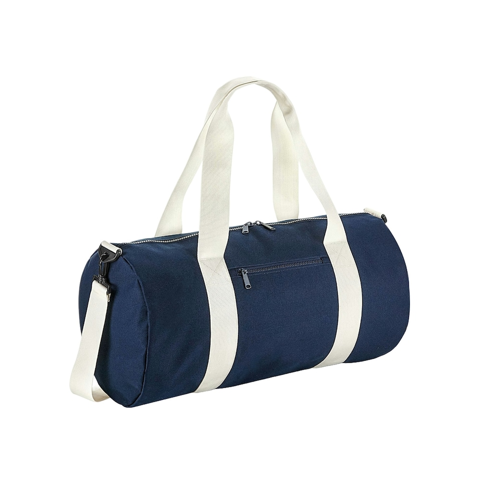 Bagbase Original Barrel Duffle Bag - French Navy/Off White - One Size