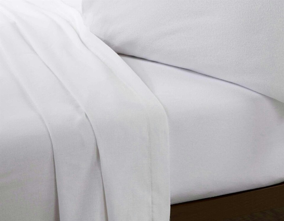image 1 of Microfibre White King Sheet Set