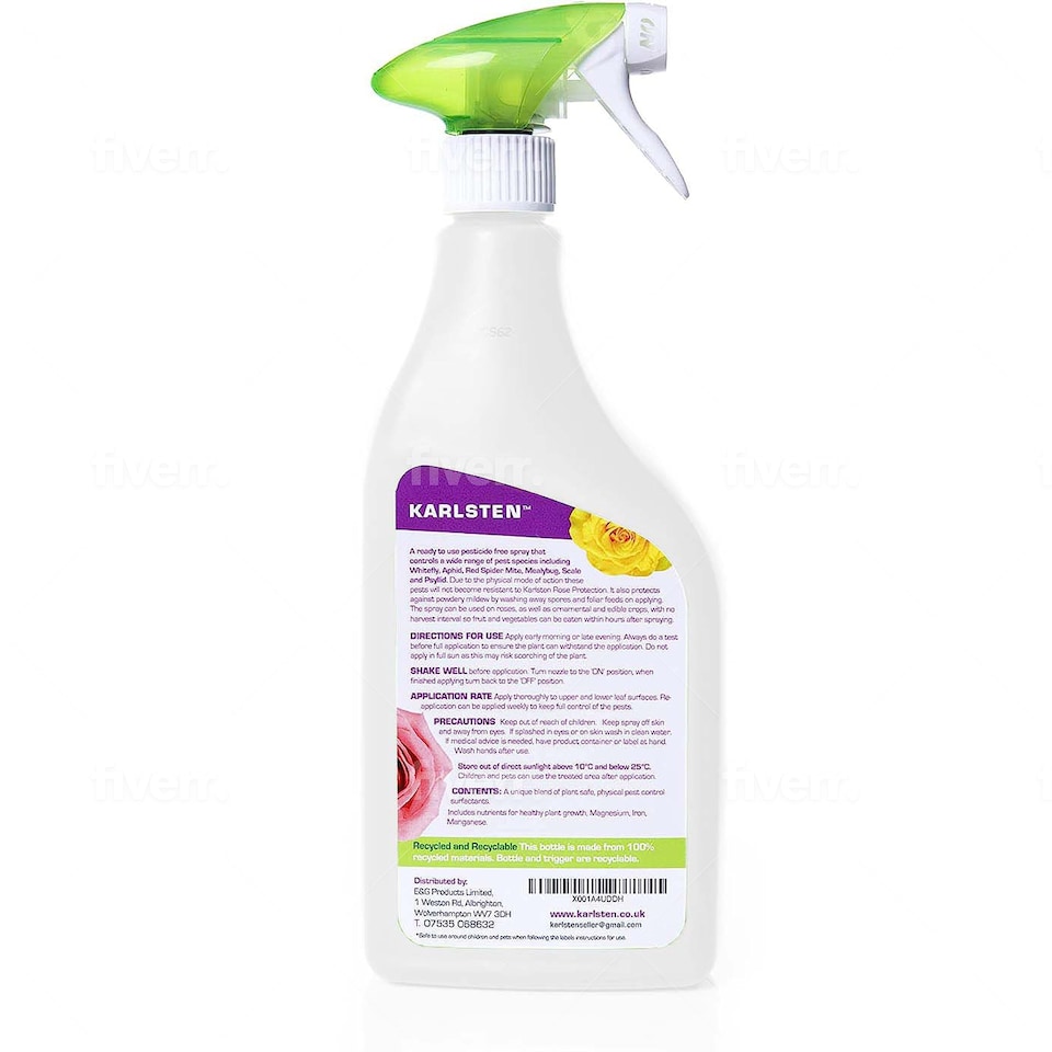 image 1 of Karlsten 3-in-1 Rose Protection Spray | Kills Aphids, Whiteflies & Spider Mites | Prevents Powdery Mildew, Black Spot & Fungal Diseases | Rose Feed & Plant Tonic for Stronger, Healthier Growth