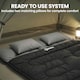 image 6 of Outsunny Double Sleeping Bag with 2 Pillows, Sleeping Bag | Black | Black | 220 x 160 cm