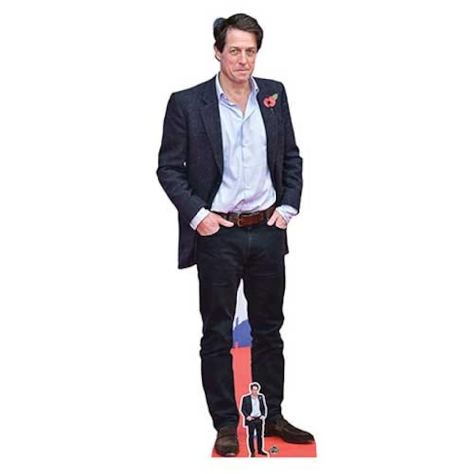 Hugh Grant Blue Shirt Lifesize Cardboard Cutout 180cm