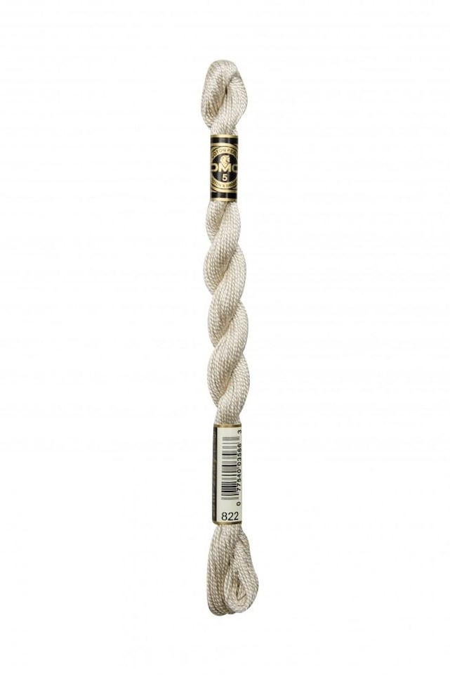 DMC Size 3 Cotton Perle Thread Cream for Embroidery - each