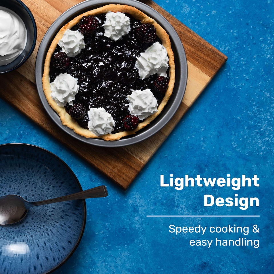 image 1 of BetterWare Air Fryer Accessories Set of 4 x 8.5cm Round Fluted Tins Silver/Pewter