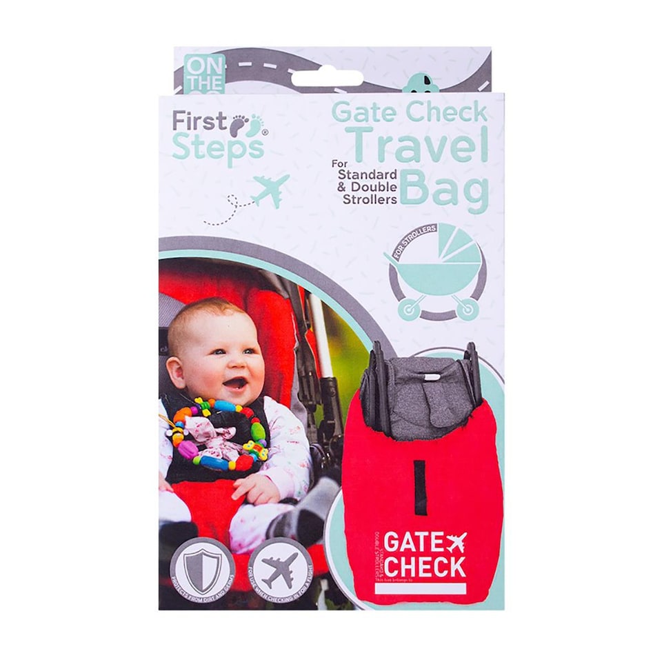 image 1 of Pram Travel Bag Gate Way Check Protector  Standard /Double Prams Universal Size