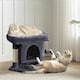 image 6 of Yaheetech 50 cm 2-Level Cat Tree with Condo Dark Grey