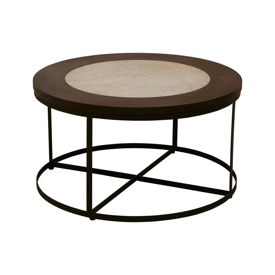 image 1 of Interiors by Premier Modern Side Table With Latticed Base, Practical Wooden Round Table For Outdoor Patio, Black Bedside Table Black
