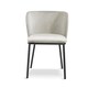 image 1 of Mandy Dining Chair - Crib 5 (Pack of 2) - Velvet - L48 x W46.2 x H75.5 cm - Light Grey | Grey