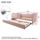 image 4 of 3ft Single Daybed Frame with Slatted Base, Multi-Functional Bed for Adults & Children
