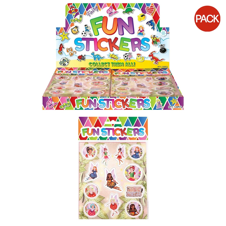 Henbrandt Fairy Stickers (Pack of 12) - Multicoloured - One Size