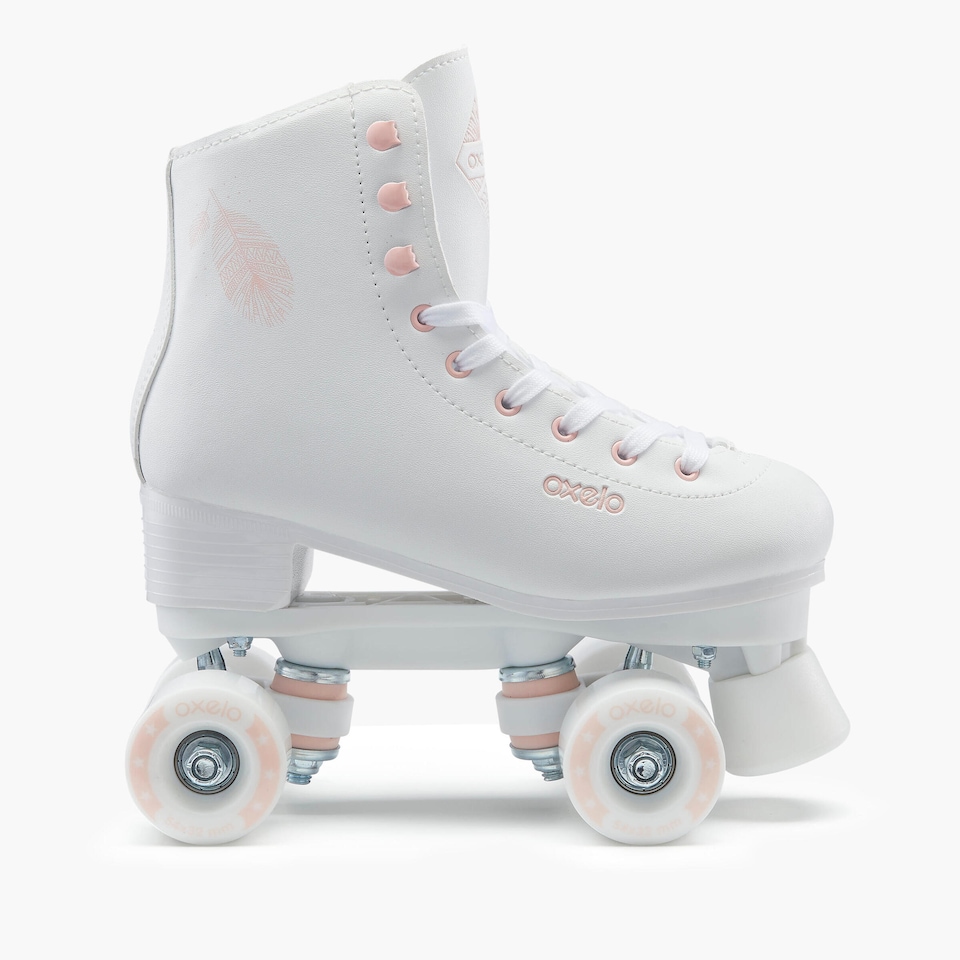image 1 of Decathlon Kid's & Adult Roller Skates White - 100 Series