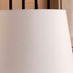 image 3 of 40cm White Tapered Poly Cotton Lampshade Ivory Cone Tabel Lamp Shade